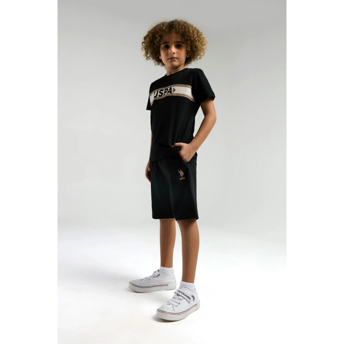 ERKEK GARSON BERMUDA TAKIM - siyah