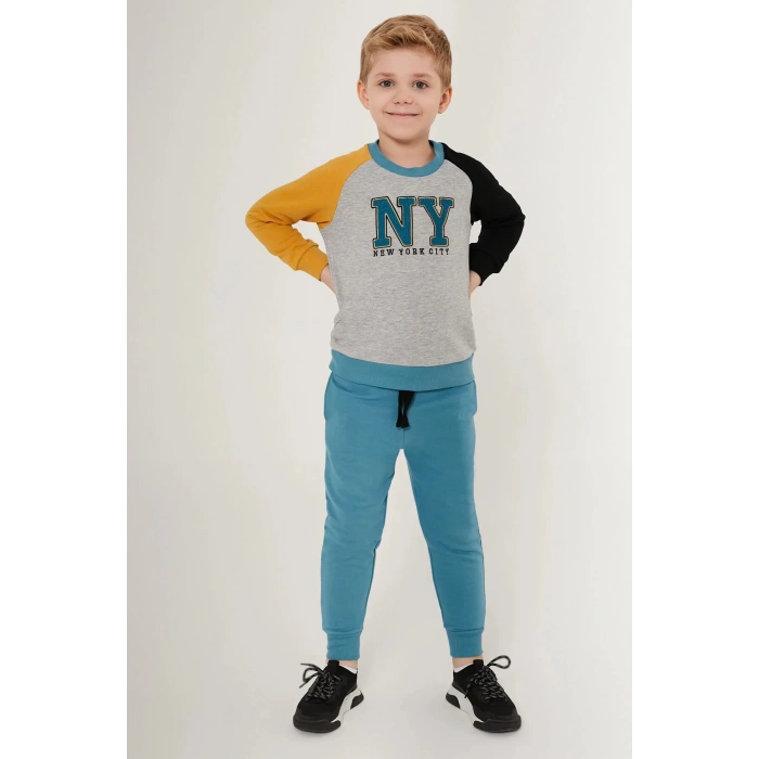 ERKEK ÇOCUK EŞOFMAN TAKIM - GRİ MELANJ