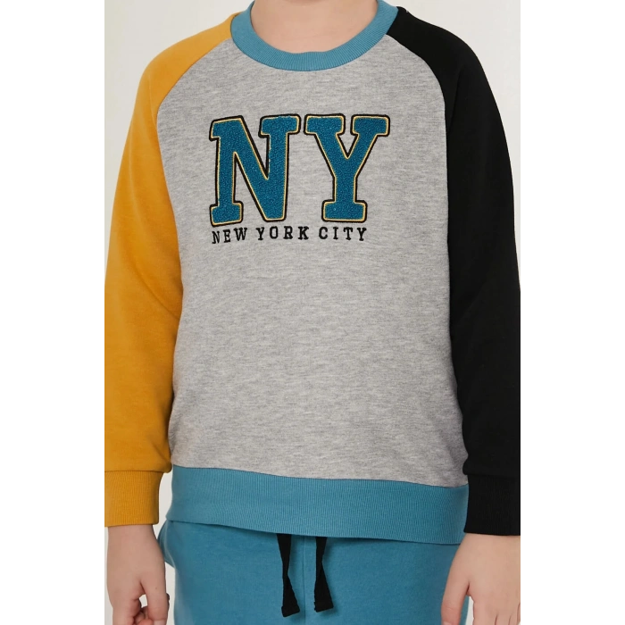 ERKEK ÇOCUK EŞOFMAN TAKIM - GRİ MELANJ