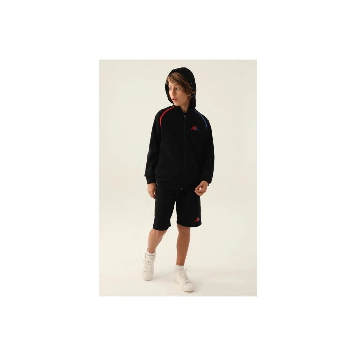 KAPPA ERKEK ÇOCUK FULLZIP SWEATSHIRT - SİYAH