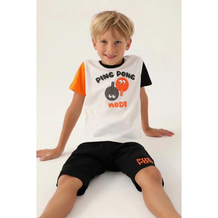 ERKEK ÇOCUK KAPRİ TAKIM - BEYAZ