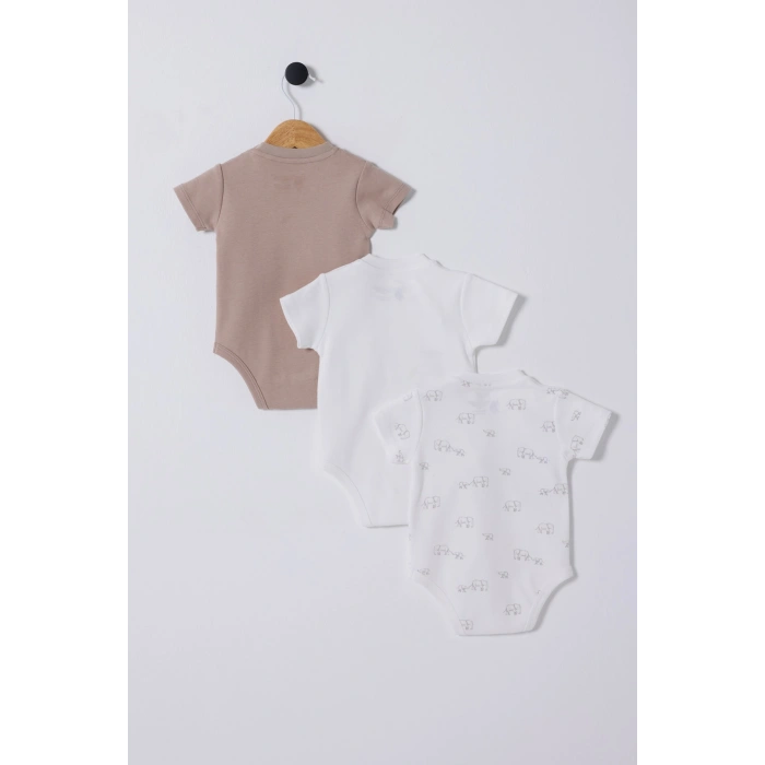 U.S POLO ASSN ERKEK BEBEK 3LÜ BODY SET - Beyaz