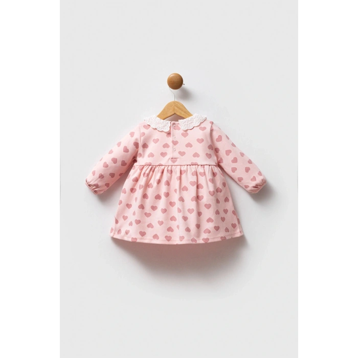 U.S.POLO ASSN KIZ BEBEK ELBİSE - AÇIK PEMBE