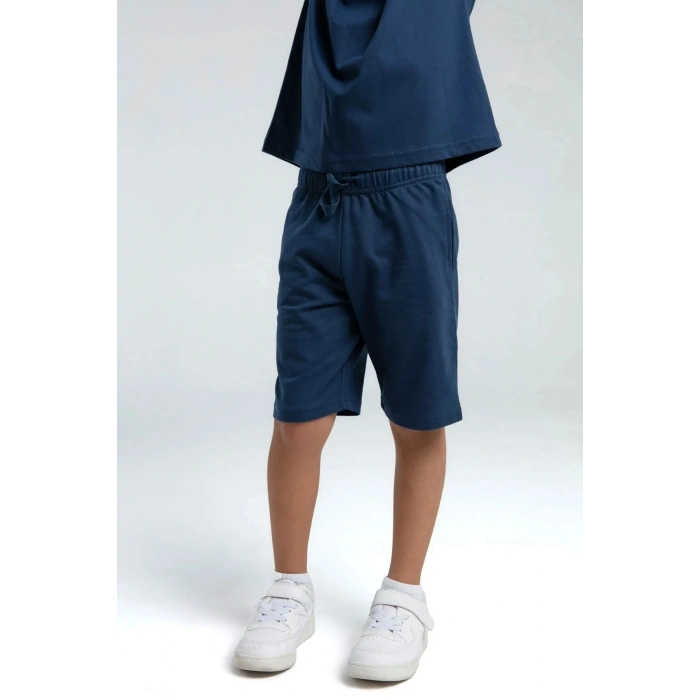 ERKEK ÇOCUK BERMUDA TAKIM - KOYU İNDİGO