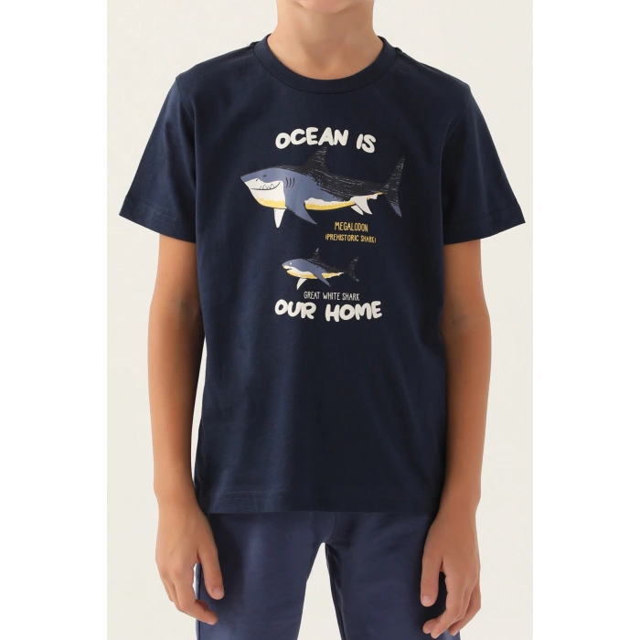 ARNETTA BABA OĞUL BERMUDA TAKIM - LACİVERT