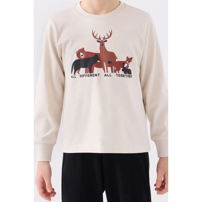 ERKEK ÇOCUK İKİLİ TAKIM - BEJ