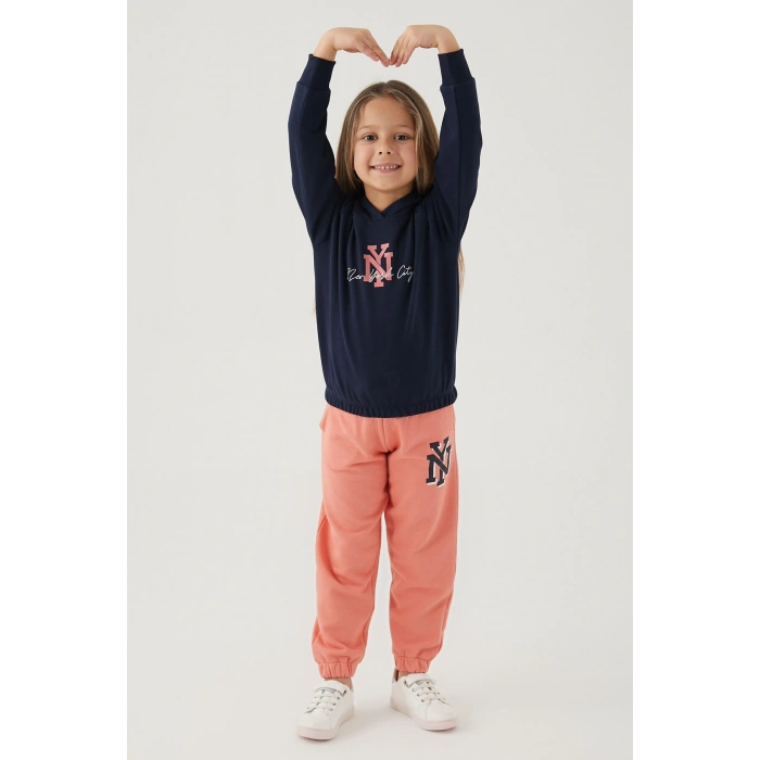 KIZ ÇOCUK EŞOFMAN TAKIM - LACİVERT