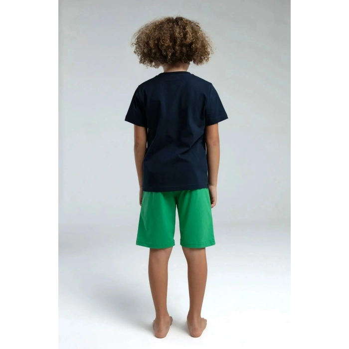 ERKEK ÇOCUK BERMUDA TAKIM - LACİVERT