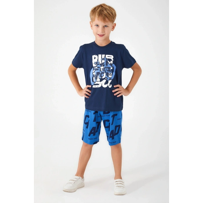 BABA OĞUL BERMUDA TAKIM - LACİVERT