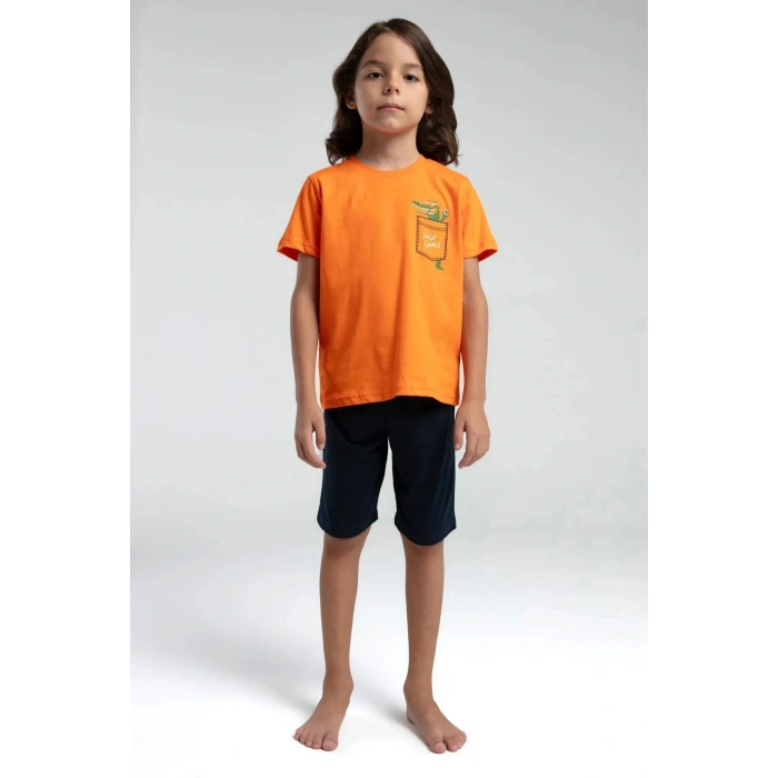 ERKEK ÇOCUK BERMUDA TAKIM - TURUNCU