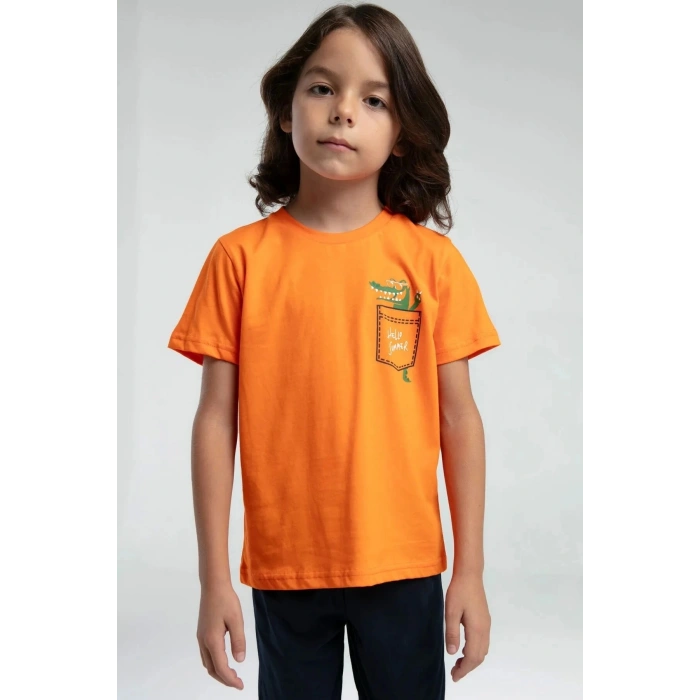 ERKEK ÇOCUK BERMUDA TAKIM - TURUNCU