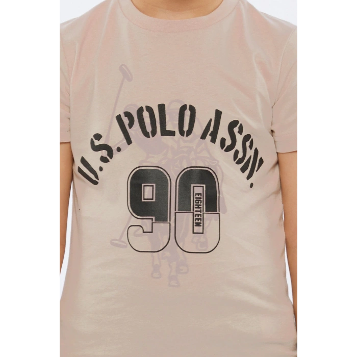 ERKEK ÇOCUK BERMUDA TAKIMI - LATTE