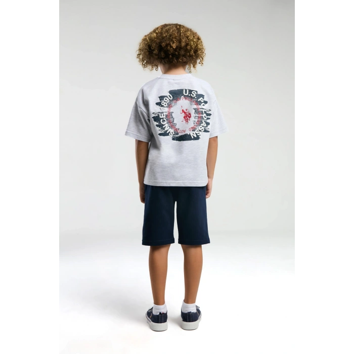 ERKEK ÇOCUK BERMUDA TAKIM - KAR MELANJ