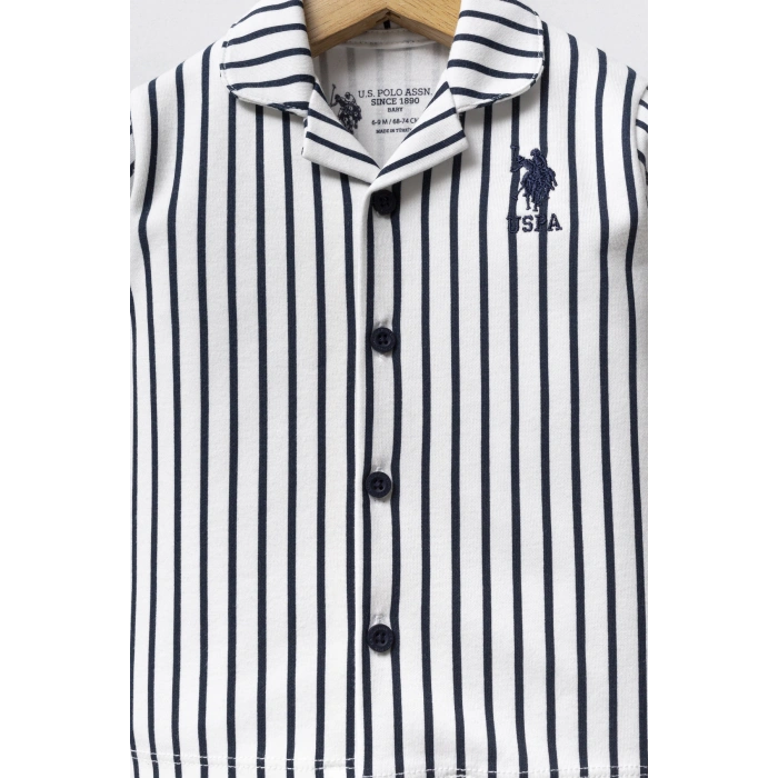 ERKEK BEBEK GÖMLEK PİJAMA - Beyaz