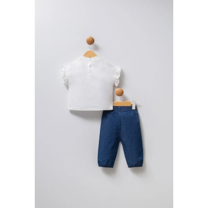 U.S.POLO ASSN. KIZ BEBEK 2Lİ TAKIM - Beyaz