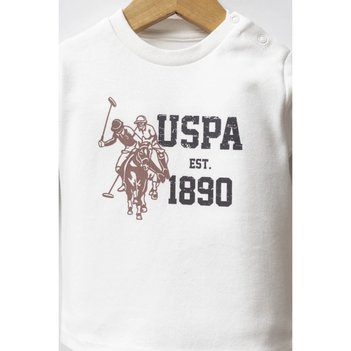 U.S.POLO ASSN ERKEK BEBEK 3LÜ TAKIM - FÜME