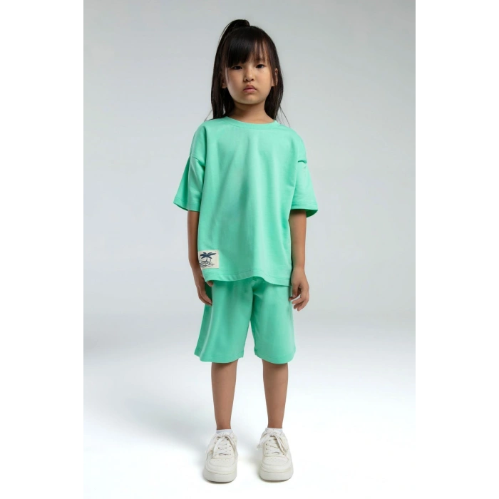 ANNE KIZ BERMUDA TAKIM - BAMBU