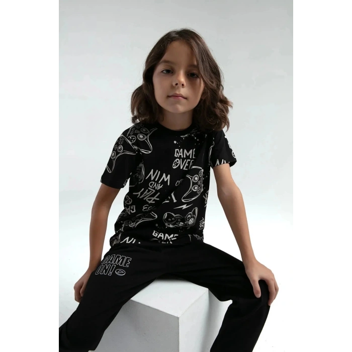 ERKEK ÇOCUK İKİLİ TAKIM - siyah