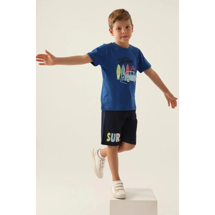 ERKEK ÇOCUK BERMUDA TAKIM - COBALT