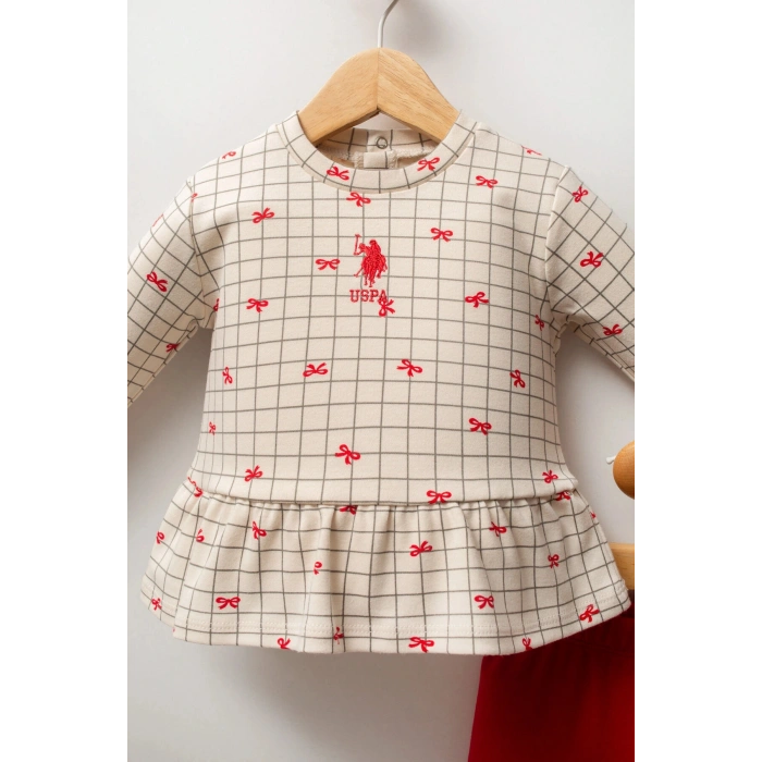 U.S.POLO ASSN KIZ BEBEK 2Lİ TAKIM - Beyaz