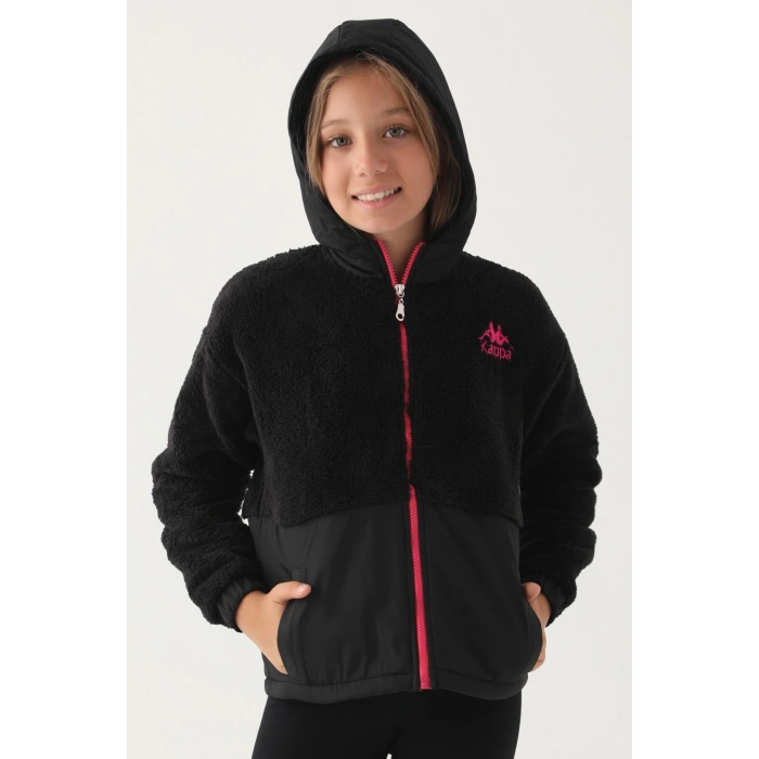 KAPPA KIZ ÇOCUK WELSOFT HIRKA - SİYAH