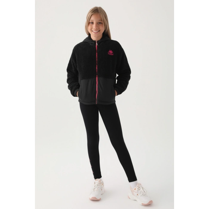 KAPPA KIZ ÇOCUK WELSOFT HIRKA - SİYAH