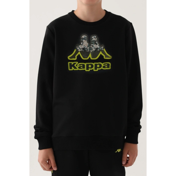 KAPPA ERKEK ÇOCUK SWEATSHIRT - SİYAH