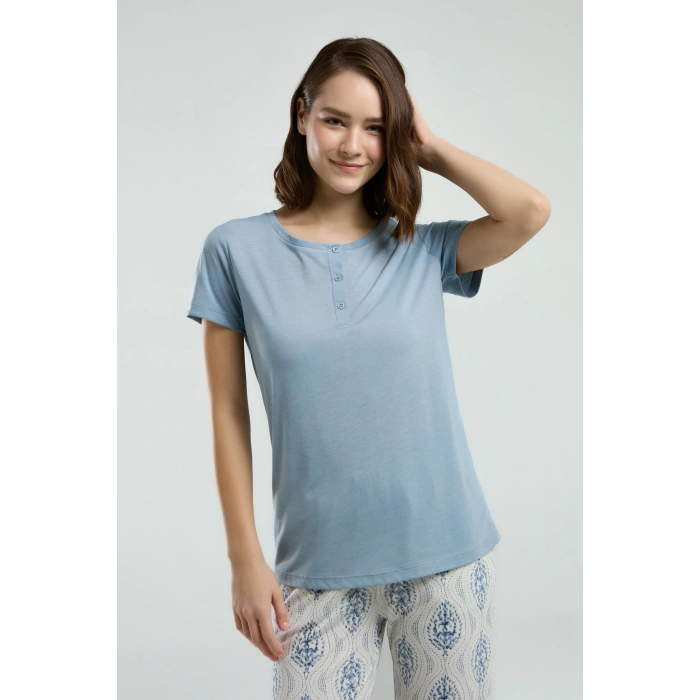 ARNETTA KADIN KAPRİ TAKIM - DUMAN