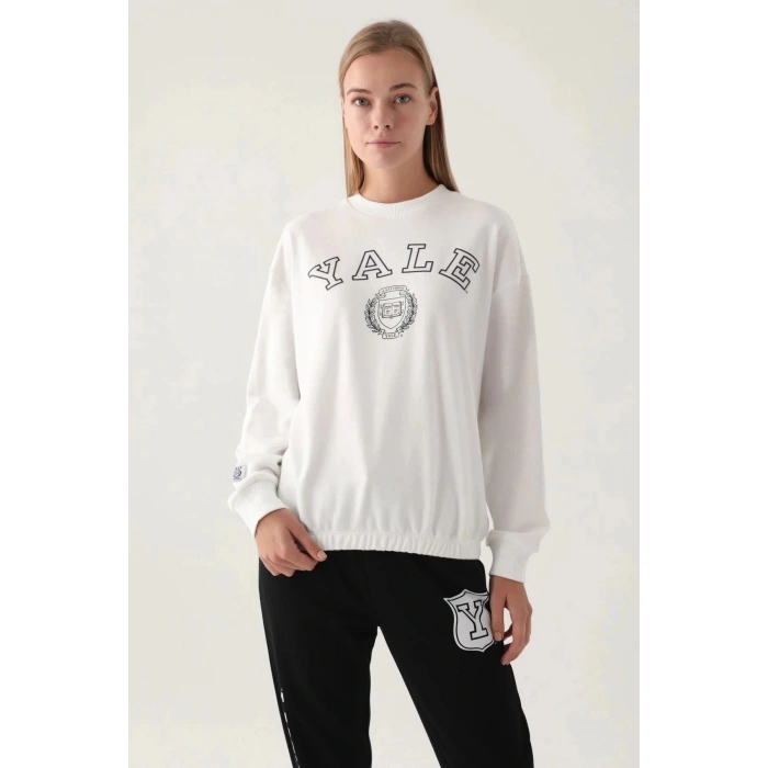 YALE KADIN TEK ÜST - BEYAZ