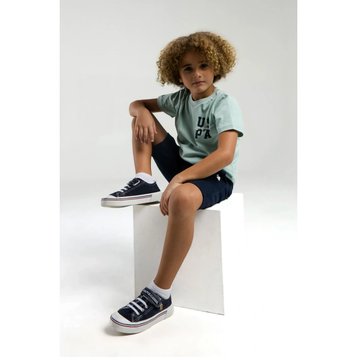 ERKEK ÇOCUK BERMUDA TAKIM - SU YEŞİLİ