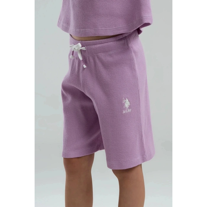 KIZ ÇOCUK BERMUDA TAKIM - MAUVE