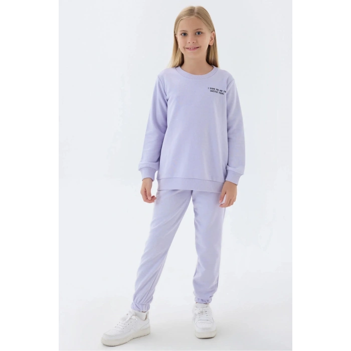 KIZ ÇOCUK EŞOFMAN TAKIM - LİLA