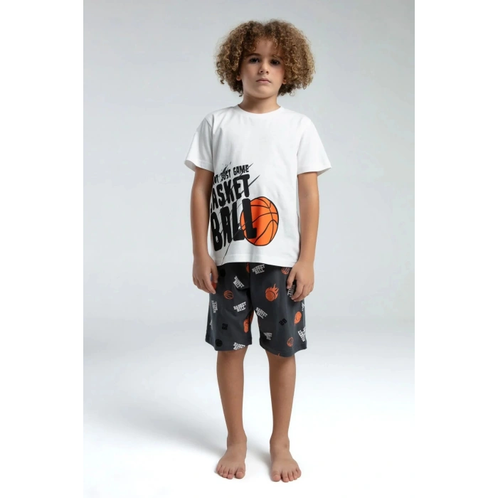 ERKEK ÇOCUK BERMUDA TAKIM - Beyaz