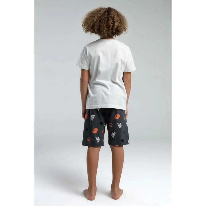 ERKEK ÇOCUK BERMUDA TAKIM - Beyaz