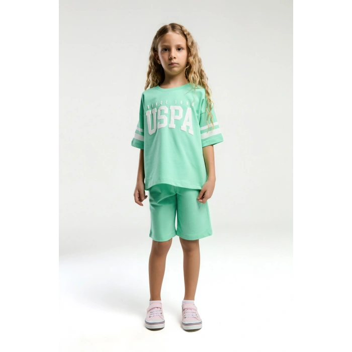 KIZ ÇOCUK BERMUDA TAKIM - BAMBU