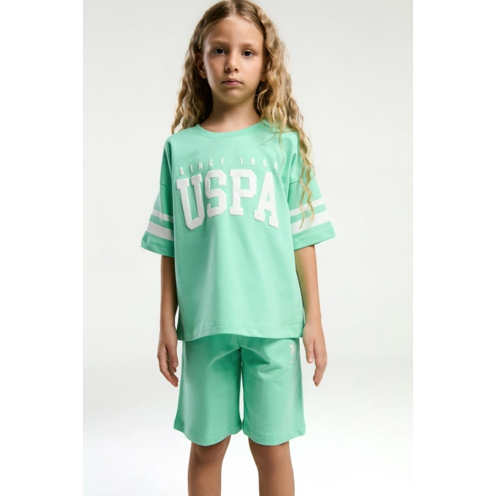 KIZ ÇOCUK BERMUDA TAKIM - BAMBU