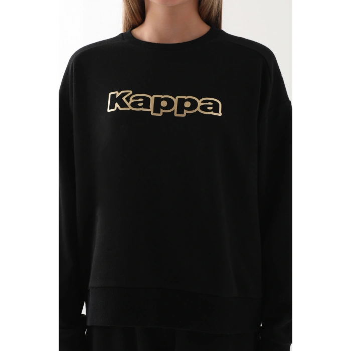 KAPPA KIZ ÇOCUK SWEATSHIRT - SİYAH