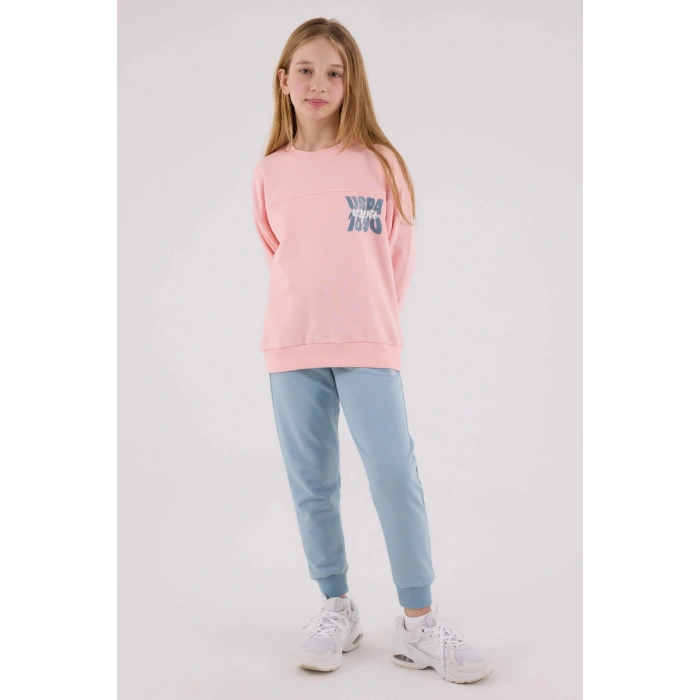 KIZ GARSON İKİLİ TAKIM - AÇIK PEMBE