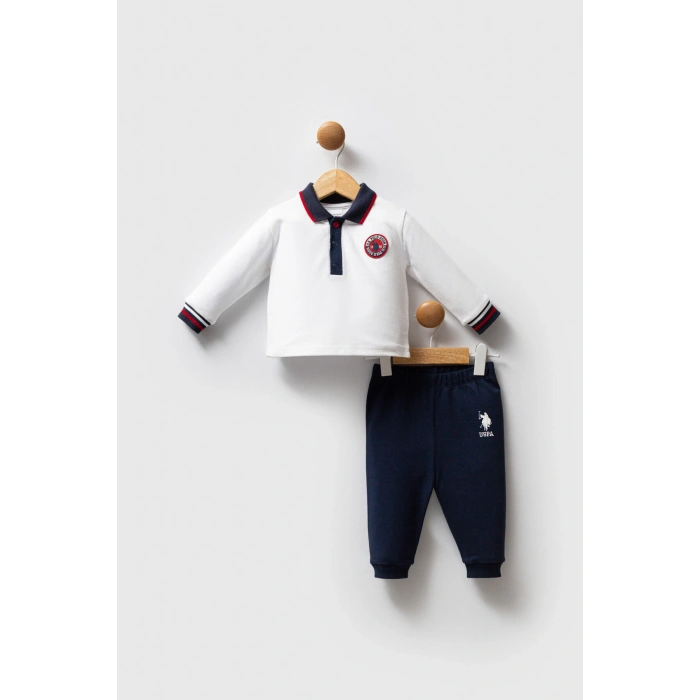 U.S.POLO ASSN ERKEK BEBEK 2Lİ TAKIM - Beyaz