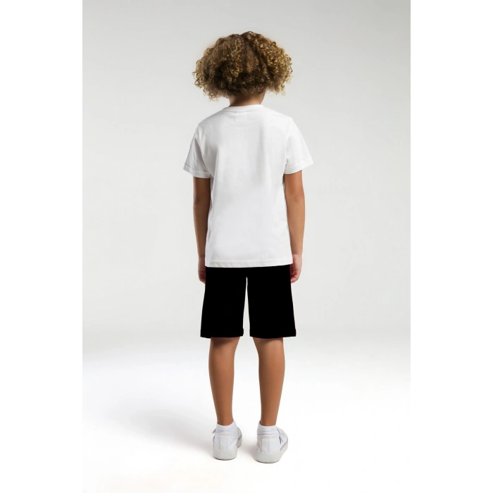 ERKEK ÇOCUK BERMUDA TAKIM - Beyaz