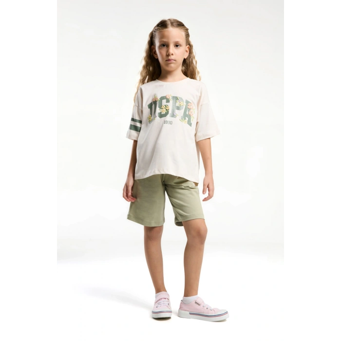 KIZ GARSON BERMUDA TAKIM - Açık BEJ