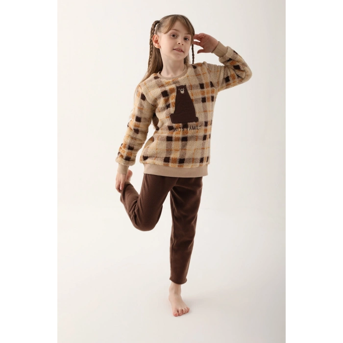 ARNETTA ANNE KIZ İKİLİ TAKIM - KOYU BEJ