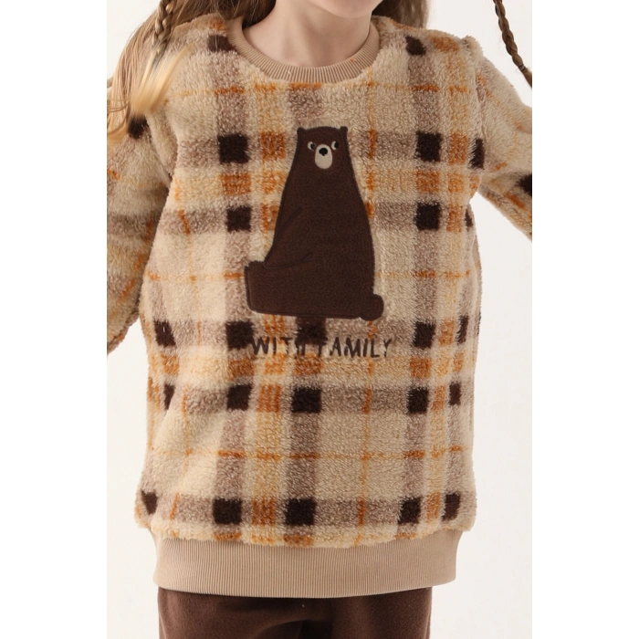 ARNETTA ANNE KIZ İKİLİ TAKIM - KOYU BEJ