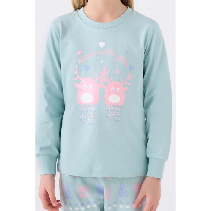 ANNE KIZ İKİLİ TAKIM - SU YEŞİLİ