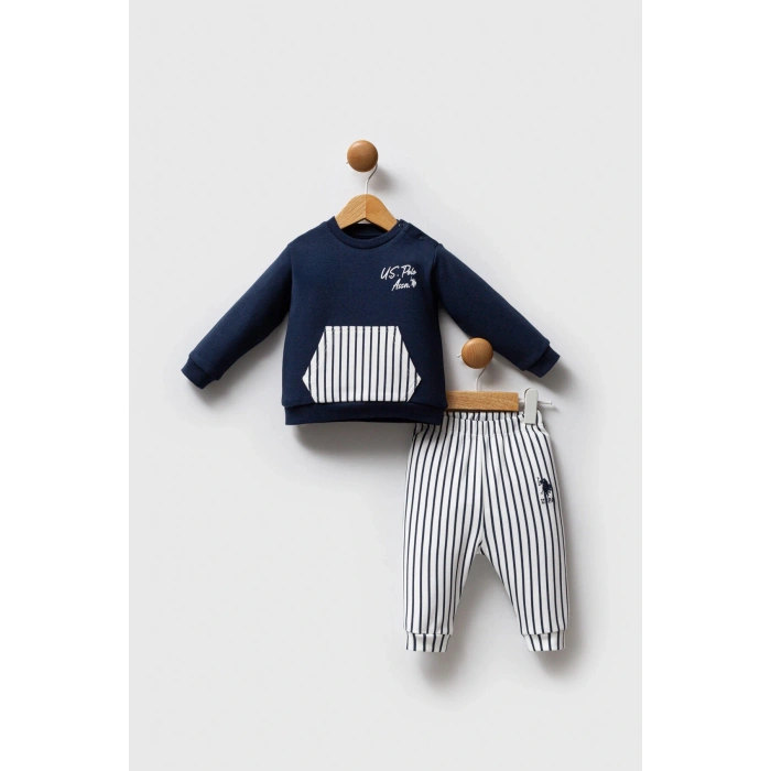 U.S.POLO ASSN ERKEK BEBEK 2Lİ TAKIM - LACİVERT