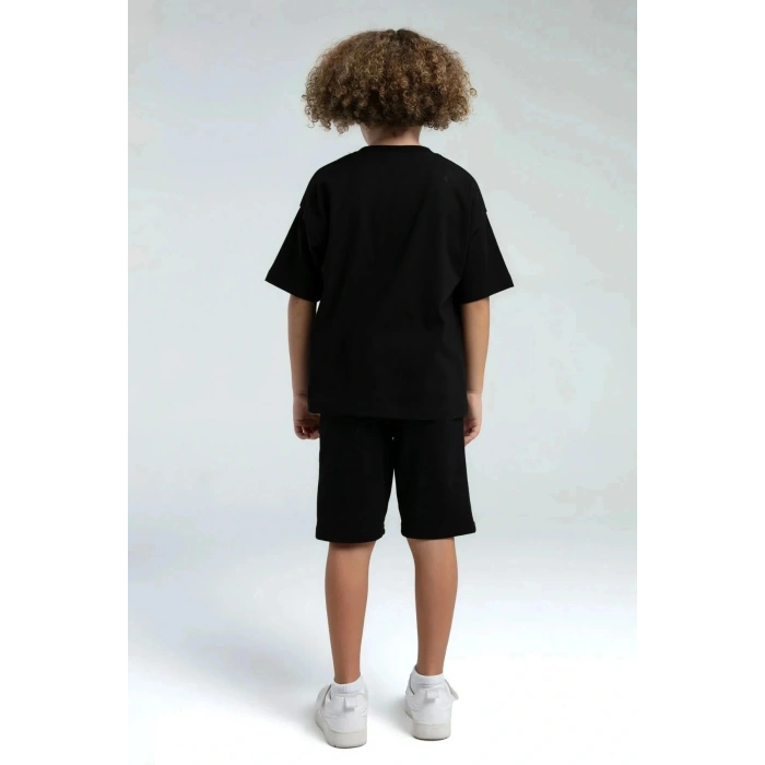 ERKEK ÇOCUK BERMUDA TAKIM - siyah