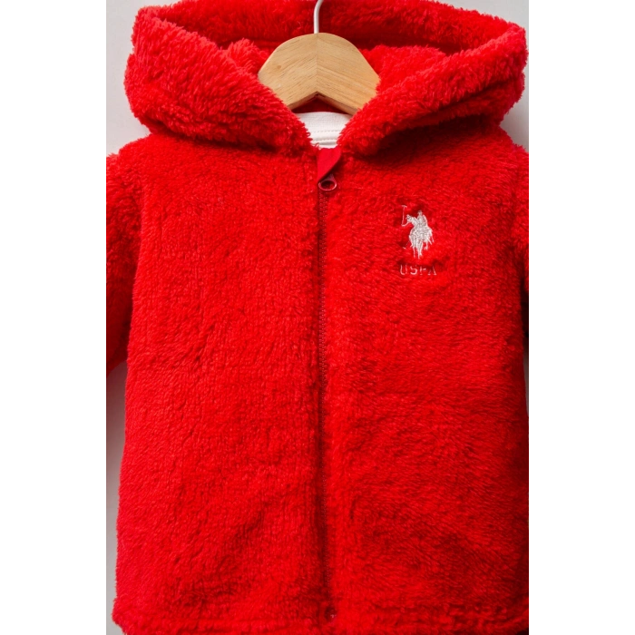 U.S.POLO ASSN KIZ BEBEK 3LÜ TAKIM - KIRMIZI