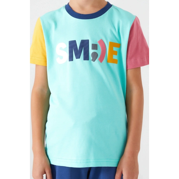 ERKEK ÇOCUK BERMUDA TAKIM - BAMBU