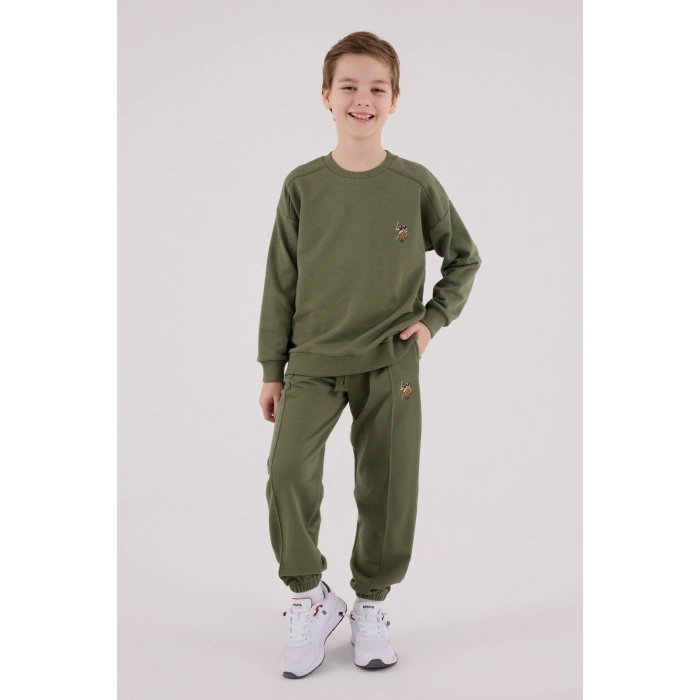 ERKEK ÇOCUK EŞOFMAN TAKIMI - HAKİ