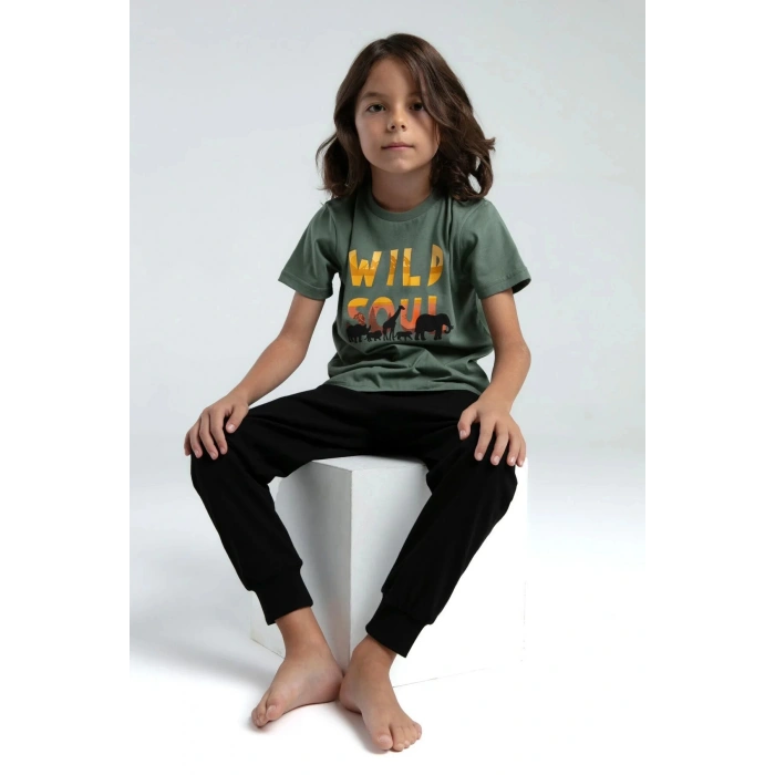 ERKEK ÇOCUK İKİLİ TAKIM - KOYU YEŞİL